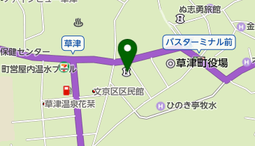 群馬銀行草津支店の地図画像