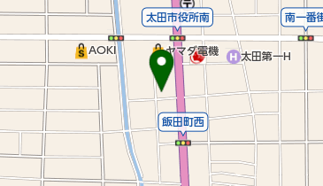 栃木銀行太田支店の地図画像