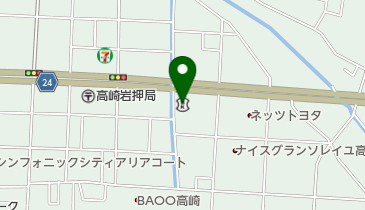 しののめ信用金庫高崎支店の地図画像