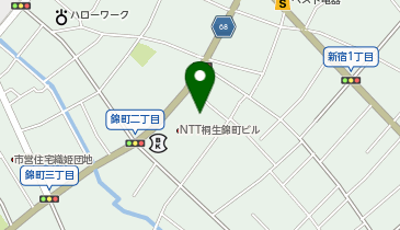 桐生信用金庫本店の地図画像