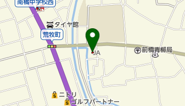 JA前橋市南橘支所の地図画像