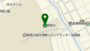 国立群馬大学の地図画像