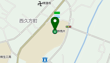 国立大学法人群馬大学理工学部の地図画像