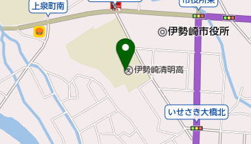 群馬県立伊勢崎清明高校の地図画像