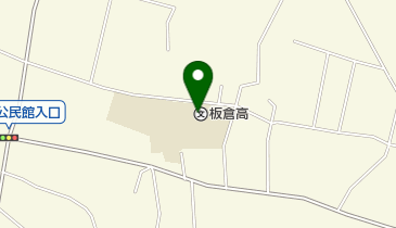 群馬県立板倉高校の地図画像
