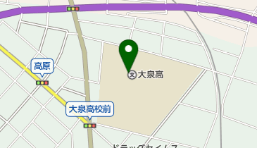 群馬県立大泉高校の地図画像