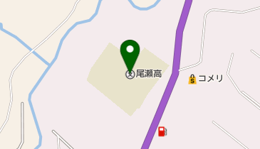 群馬県立尾瀬高校の地図画像
