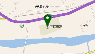 群馬県立下仁田高校の地図画像