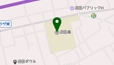 群馬県立沼田高校の地図画像