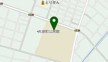 大泉町立南中学校の地図画像