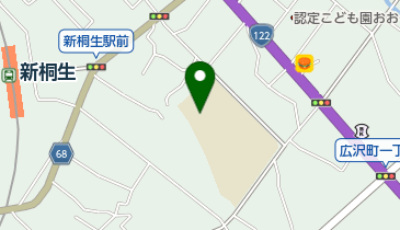 桐生市立桜木中学校の地図画像