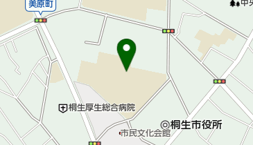桐生市立中央中学校の地図画像