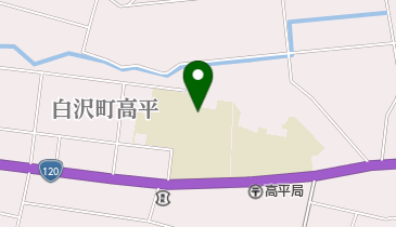 沼田市立白沢中学校の地図画像