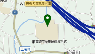 高崎市立高南中学校の地図画像