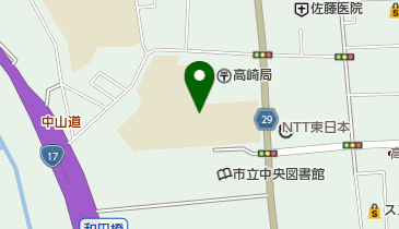 高崎市立高松中学校の地図画像