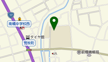 前橋市立南橘中学校の地図画像
