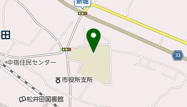安中市立松井田中学校の地図画像