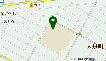 大泉町立東小学校の地図画像