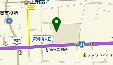 富岡市立富岡小学校の地図画像