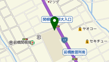 前橋自動車教習所の地図画像