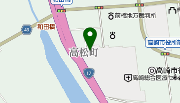 高崎総合医療センター附属高崎看護学校の地図画像