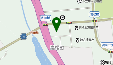 専門学校高崎福祉医療カレッジ高松町キャンパスの地図画像