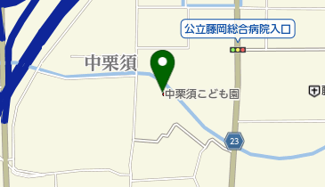 中栗須こども園の地図画像