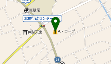 A・コープ北橘店の地図画像