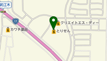 とりせんローズタウン店の地図画像