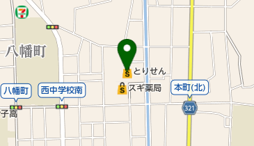 とりせん太田八幡町店の地図画像