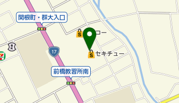セキチュー前橋関根店の地図画像