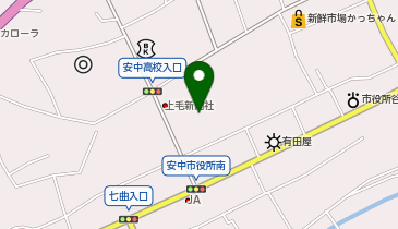クスリのアオキ安中店の地図画像