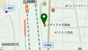 メディアメガ高崎の地図画像