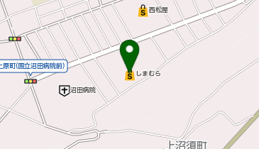 ファッションセンターしまむら沼田店の地図画像