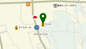 サンキ大間々店の地図画像