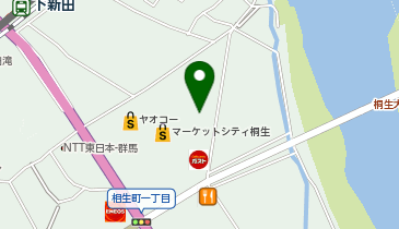 ハニーズ桐生マーケットシティ店の地図画像