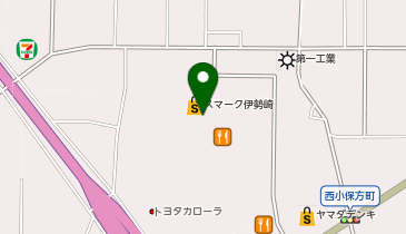 ハニーズ伊勢崎スマーク店の地図画像