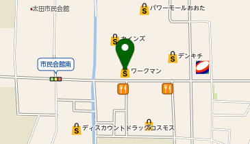#ワークマン女子おおたモール店の地図画像
