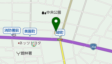 洋服の青山館林店の地図画像