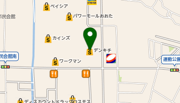 デンキチパワーモールおおた店の地図画像