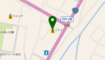 ニトリ渋川店の地図画像