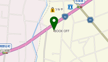 ブックオフ50号桐生西店の地図画像