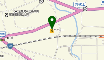 ダイソーヤオコー中之条店の地図画像