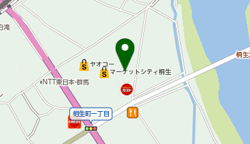靴チヨダマーケットシティ桐生店の地図画像