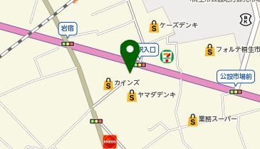 auショップ桐生の地図画像