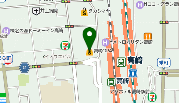UQスポット高崎オーパの地図画像