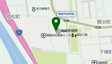 ニューヤマザキデイリーストア高崎市役所店の地図画像