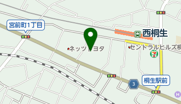 群馬トヨペット桐生駅前店の地図画像