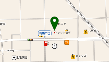 ネッツトヨタGTGぐんまありま店の地図画像