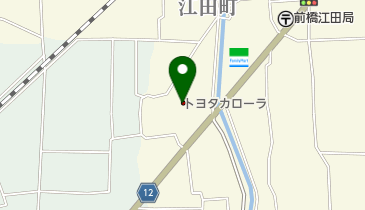 トヨタカローラ群馬前橋江田店の地図画像